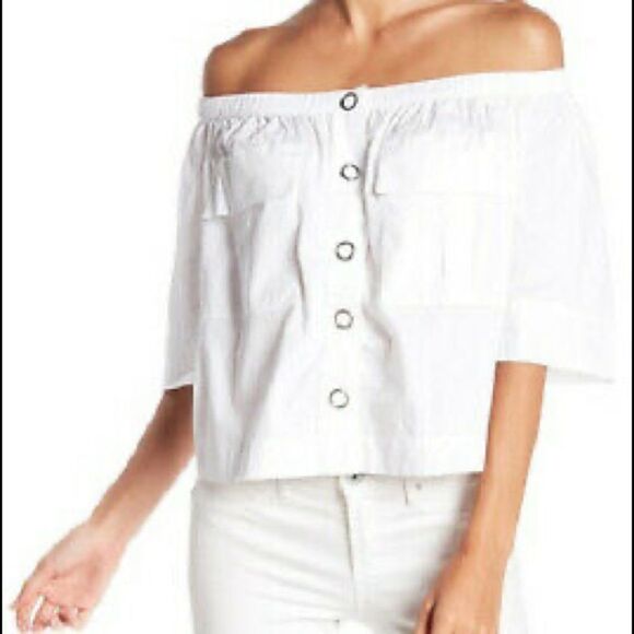 Free People Head Over Heels Off Shoulder Top - Picture 1 of 9